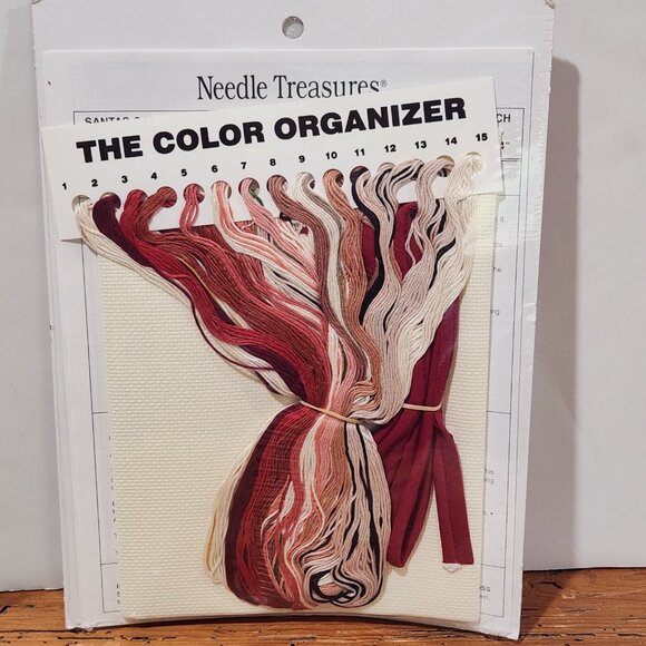 Needle Treasures NEW Santas Galore Pillow Counted‎ Cross Stitch Kit Christmas - Picture 2 of 6